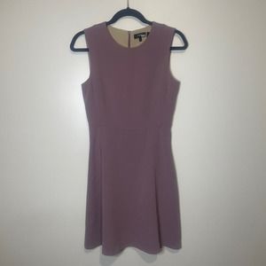 Theory Women's Dart Mini Classic Fit & Flare Dress Mauve Size 2